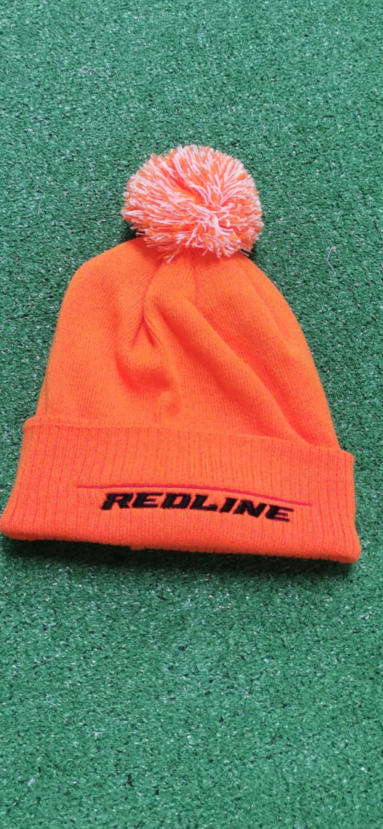 Orange Bobble Hat